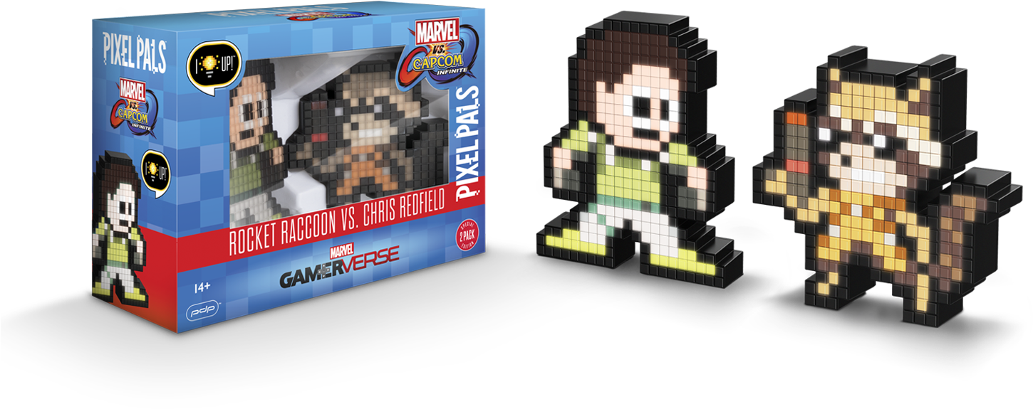 Capcom Infinite Rocket Raccoon Vs - Pixel Pals Halo Master Chief (1500x1000), Png Download