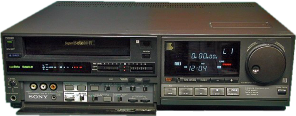 Sony Sl-hf1000 Super Betamax Vcr - Sony Sl Hf1000 (1024x922), Png Download