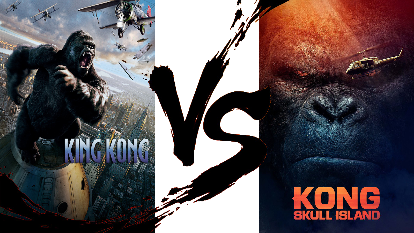 Skull Island Is Beyond All The Epic Melodrama - King Kong Vs Kong Skull Island (1600x900), Png Download