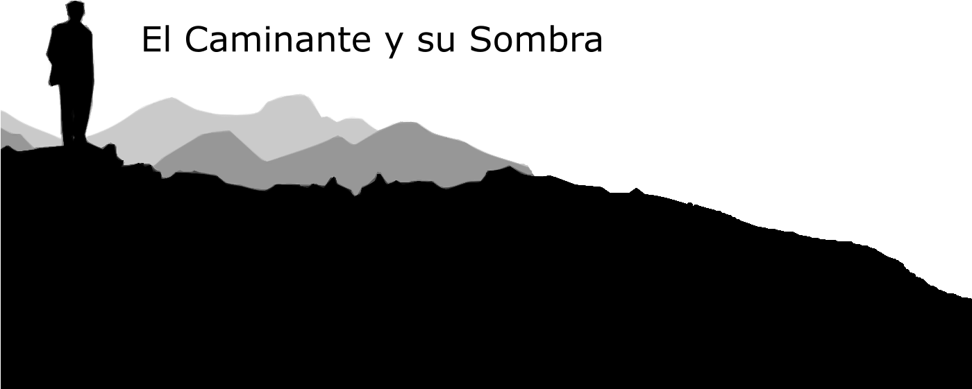 Caminante Y Su Sombra (1400x600), Png Download