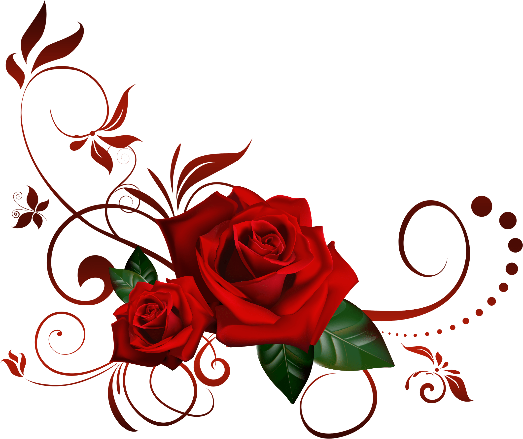 Nøvathecat/roseclan - Red Roses Greeting Cards (2000x1700), Png Download