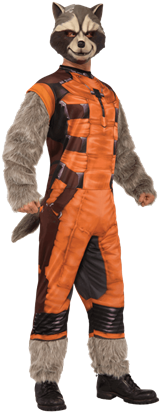 Adult Deluxe Rocket Raccoon Costume - Rocket Raccoon Costume (415x415), Png Download