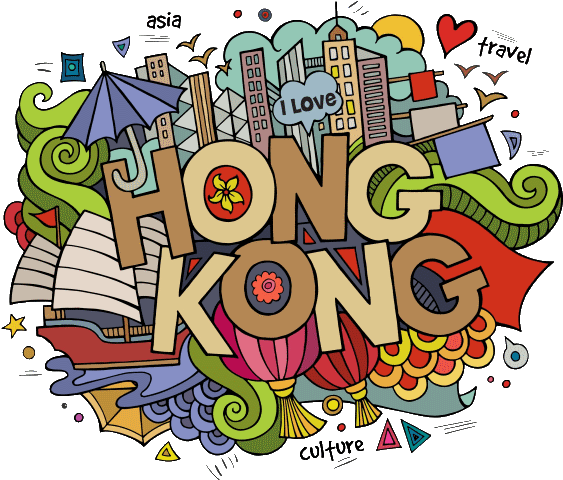 Hong Kong Walking Tour - Hong Kong Travel Background (600x492), Png Download