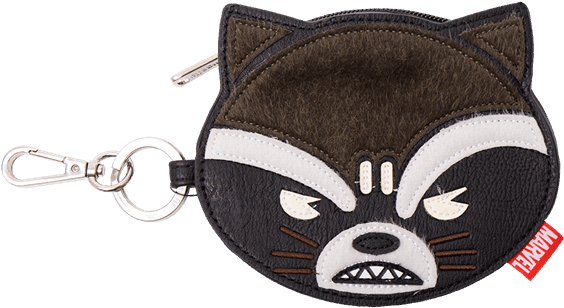 Guardians Of The Galaxy - Guardians Of The Galaxy Rocket Raccoon Face Coin Bag (600x600), Png Download