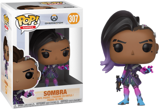 Vinyl Sombra - Funko Pop Sombra Overwatch (550x550), Png Download
