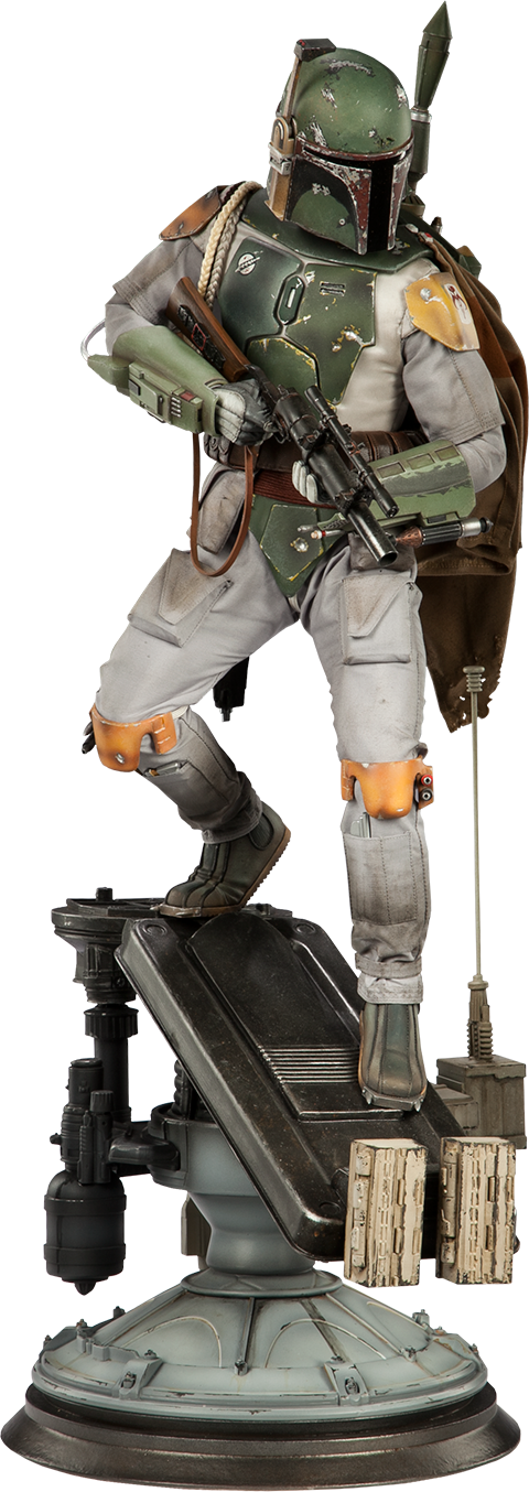 Boba Fett Statue By Sideshow Collectibles - Boba Fett Star Wars Premium Format Figure (480x1354), Png Download