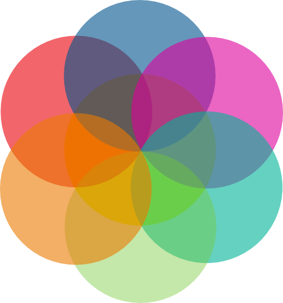 How To Set Use Colorful Circles Clipart (558x597), Png Download