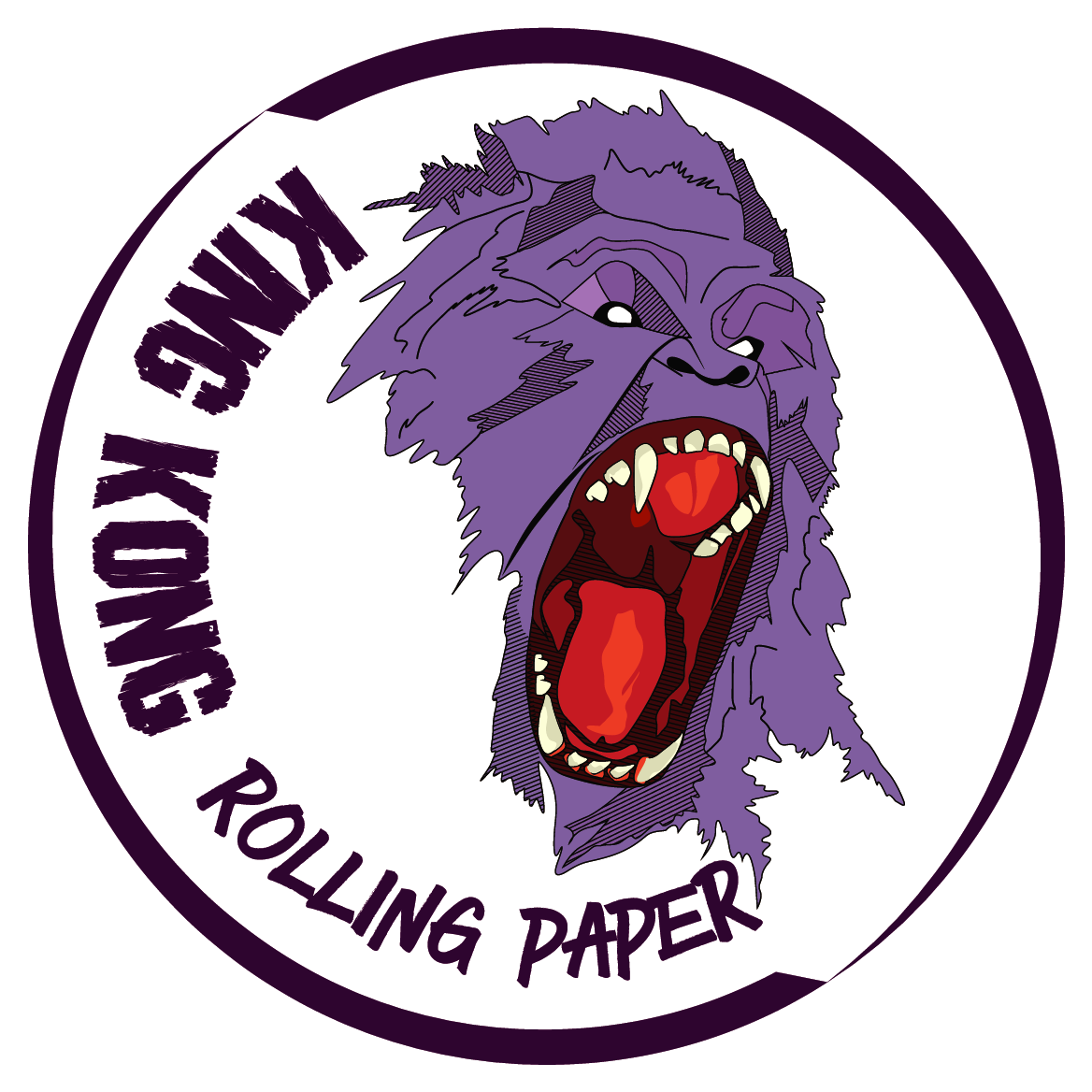 King Kong Rolling Paper - Logo (1213x1167), Png Download