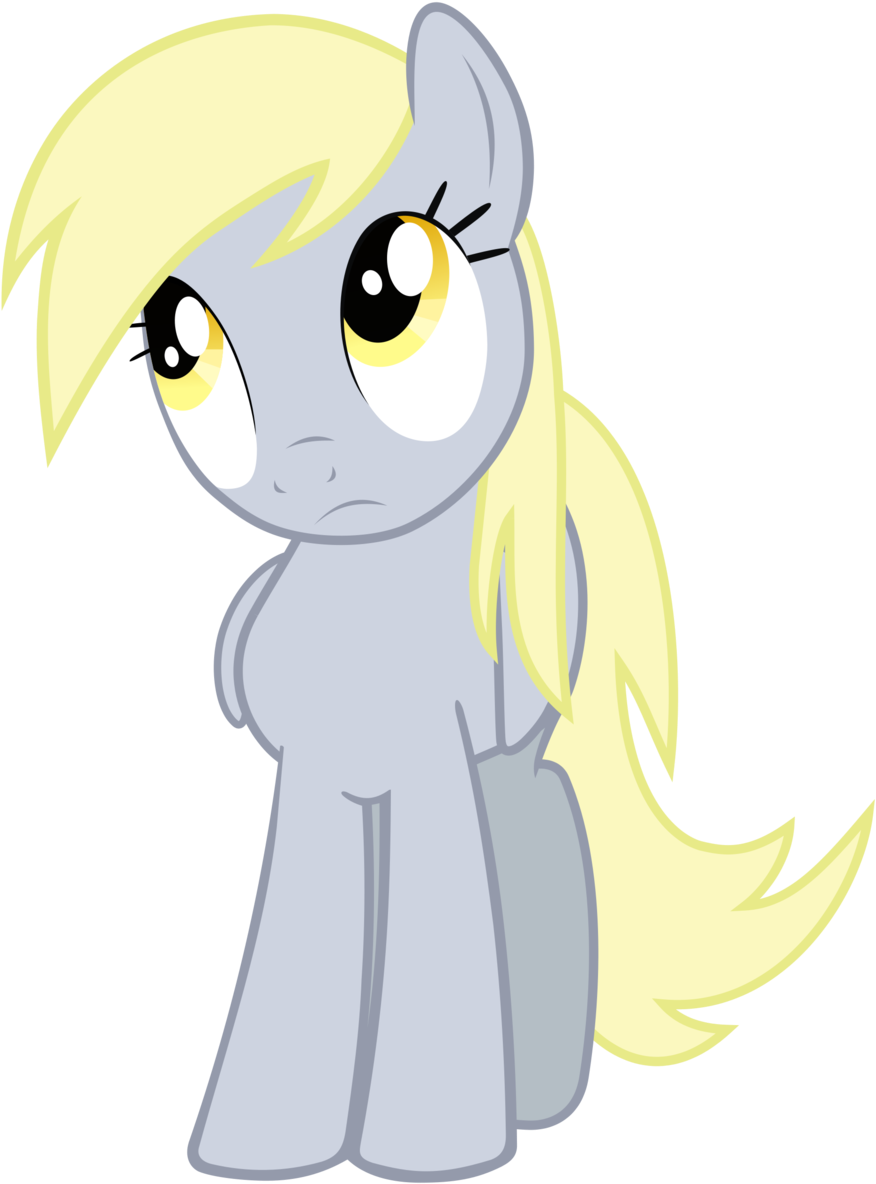 Baumkuchenpony, Confused, Derpy Hooves, Female, Mare, - Derpy Hooves (595x842), Png Download