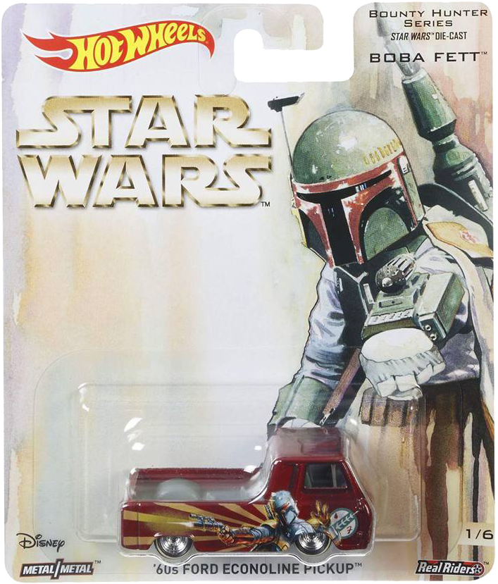 '60s Ford Econoline Pickup Boba Fett' - Hot Wheels Ford Econoline Pickup (838x960), Png Download