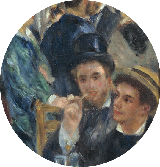 Permalink - Renoir Ballo Al Moulin De La Galette (538x560), Png Download