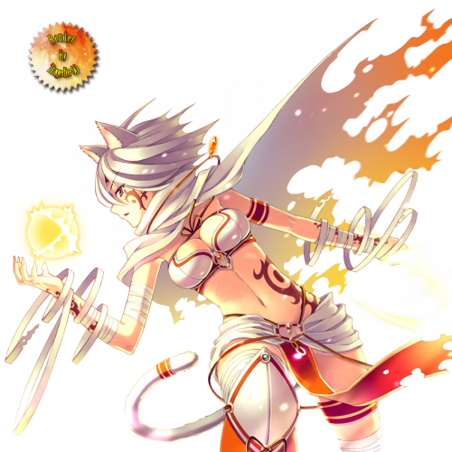 Sayori - Sexy Anime Magic Girl (500x500), Png Download