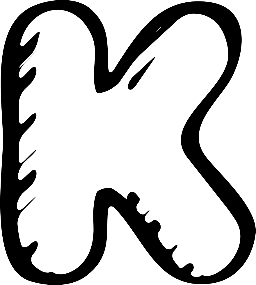 Kickstarter Letter Logo Sketch - Logo (880x980), Png Download