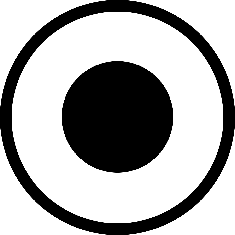 Atom Circular Symbol Of Circles Comments - Radio Button Selected Icon (980x980), Png Download