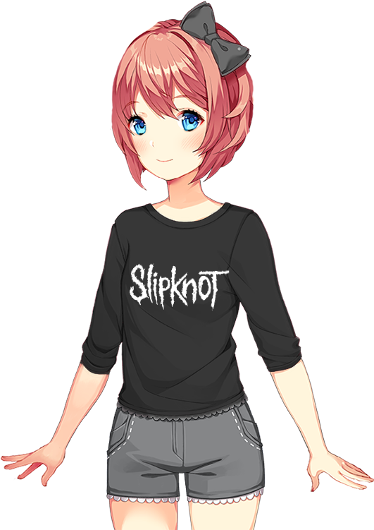 Edited Mediapreteen Slipknot Sayori - Anime Girls Slipknot (960x960), Png Download