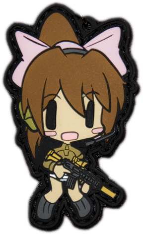 Chibi Sayori Hybrid Pvc Morale Patch/strap - Weapons Grade Waifus (480x480), Png Download