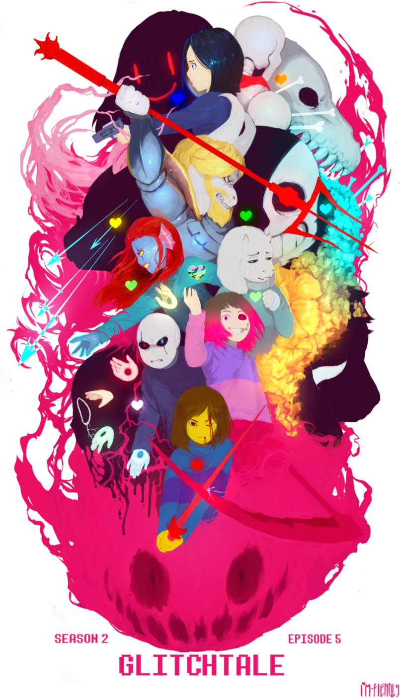 Undertale,фэндомы,miss Gray,papyrus ,papyrus (ut) - Glitchtale Sans And Papyrus (811x1442), Png Download