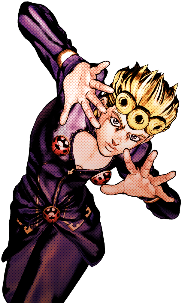 Giorno Asb Menu - Jojo Giorno Png (640x1024), Png Download