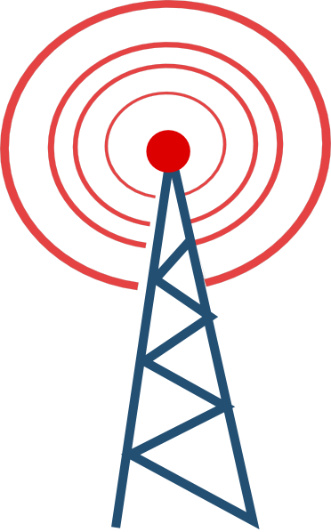 Radio Tower Clip Art (372x598), Png Download