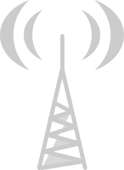 Radio Tower Black (438x598), Png Download