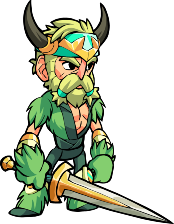 Brawlhalla Characters Tv Tropes - Bodvar Brawlhalla (350x451), Png Download
