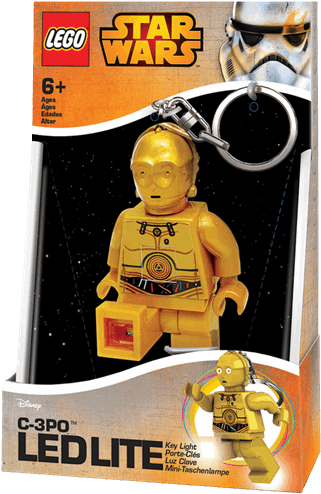 Lego Star Wars C-3p0 Key Light (600x600), Png Download