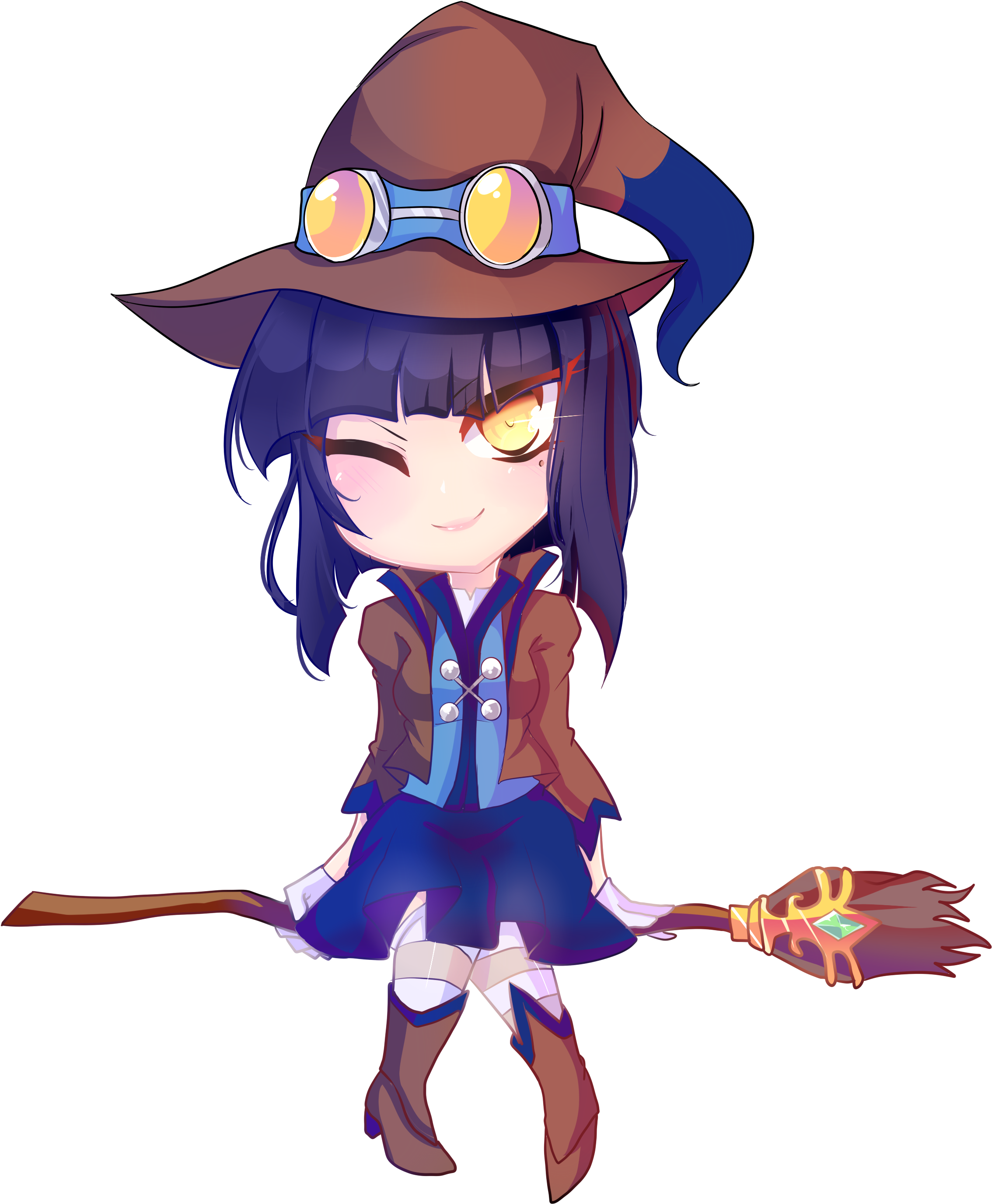 My Friend Shir Chibi Witch Scarlet With Community Colors - Brawlhalla Scarlet Witch (2800x2800), Png Download