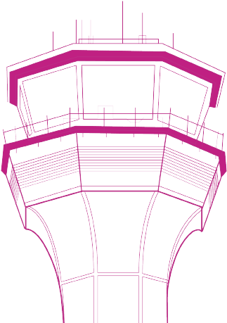 Croydon Airport, With Its Gleaming White Tower Bristling - Control Tower Png (900x471), Png Download