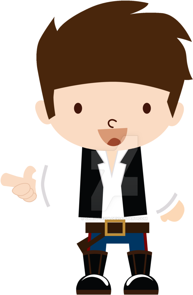 Han Solo Clipart - Star Wars Baby Han Solo (1024x1280), Png Download