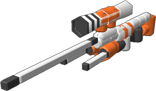The Asiimov Awp Skin From Cs - Sniper Rifle (768x768), Png Download