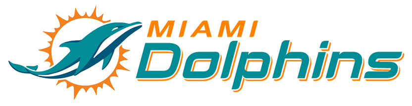 Miami Dolphins Logo (832x214), Png Download