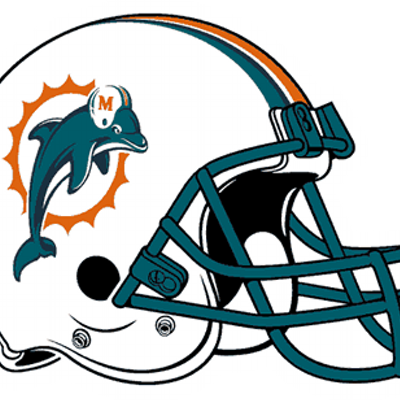 Clip Art Black And White Download Dolphin Clip Art - Professional American Football Team (400x400), Png Download