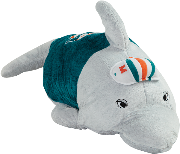 Nfl Miami Dolphins Pillow Pet - Miami Dolphins Pillow Pet (600x600), Png Download