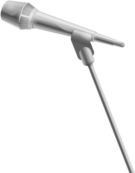 Studio Microphone Clip Art Png Download - Microphone (463x600), Png Download