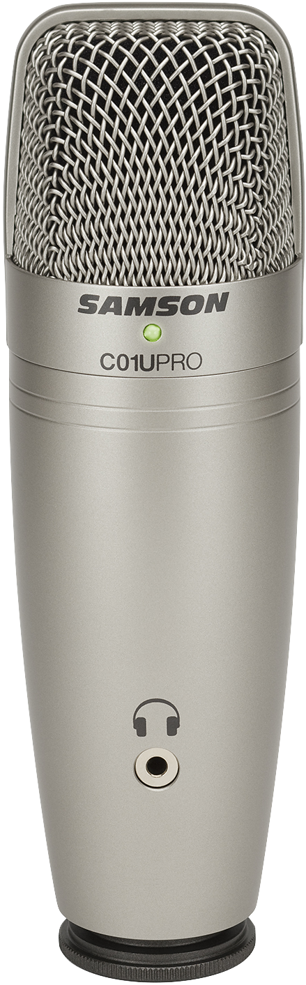 The Samson Co1u Pro Usb Microphone - Samson C01u Pro Usb Studio Condenser Microphone (439x1413), Png Download