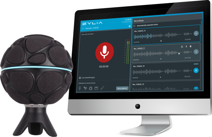 The Single Microphone, Zylia Zm 1, Is A Special Type - Sound Recording And Reproduction (695x451), Png Download