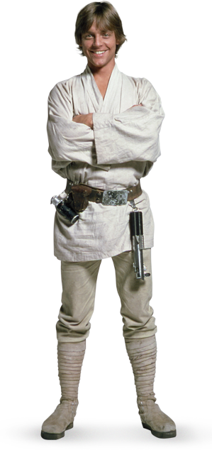 Luke Skywalker - Luke Skywalker Transparent Background (299x634), Png Download