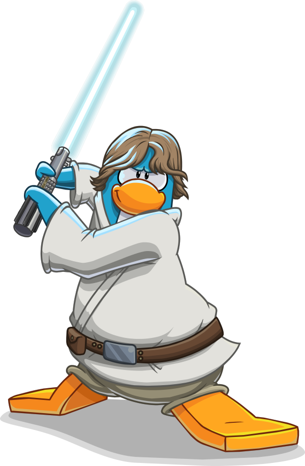 Luke Skywalker - Star Wars Penguin Club (600x917), Png Download