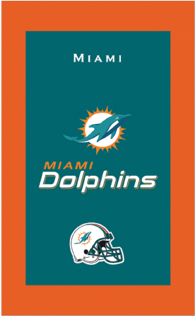 Northwest Company Nfl Miami Dolphins Stacked Silk Touch (500x500), Png Download