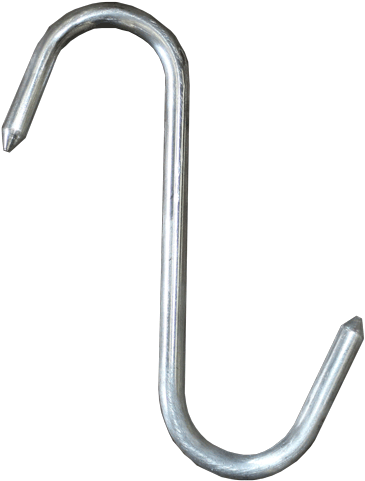 Small Stainless Steel “s” Hook - Steel (500x562), Png Download