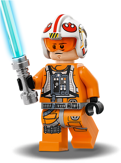 x wing lego luke skywalker