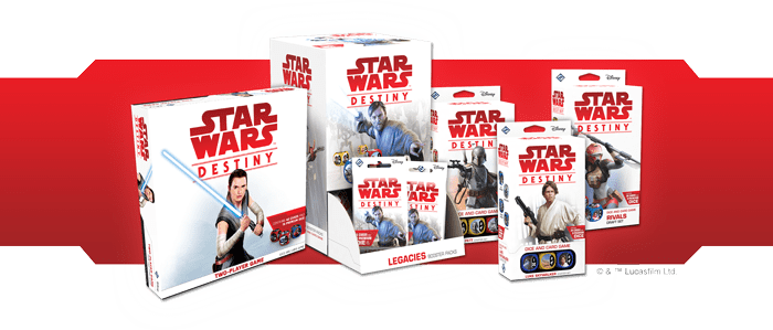 With Its Truncated Selection Of Products, The Trilogy - Star Wars Destiny - Legacies Booster Box (700x299), Png Download