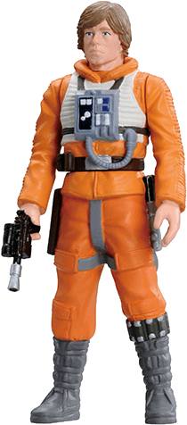 Luke Skywalker Dagobah Landing Die-cast Palm Size Takara - Tomy Metakore Star Wars #06 Luke Skywalker X Wing Pilot (500x500), Png Download
