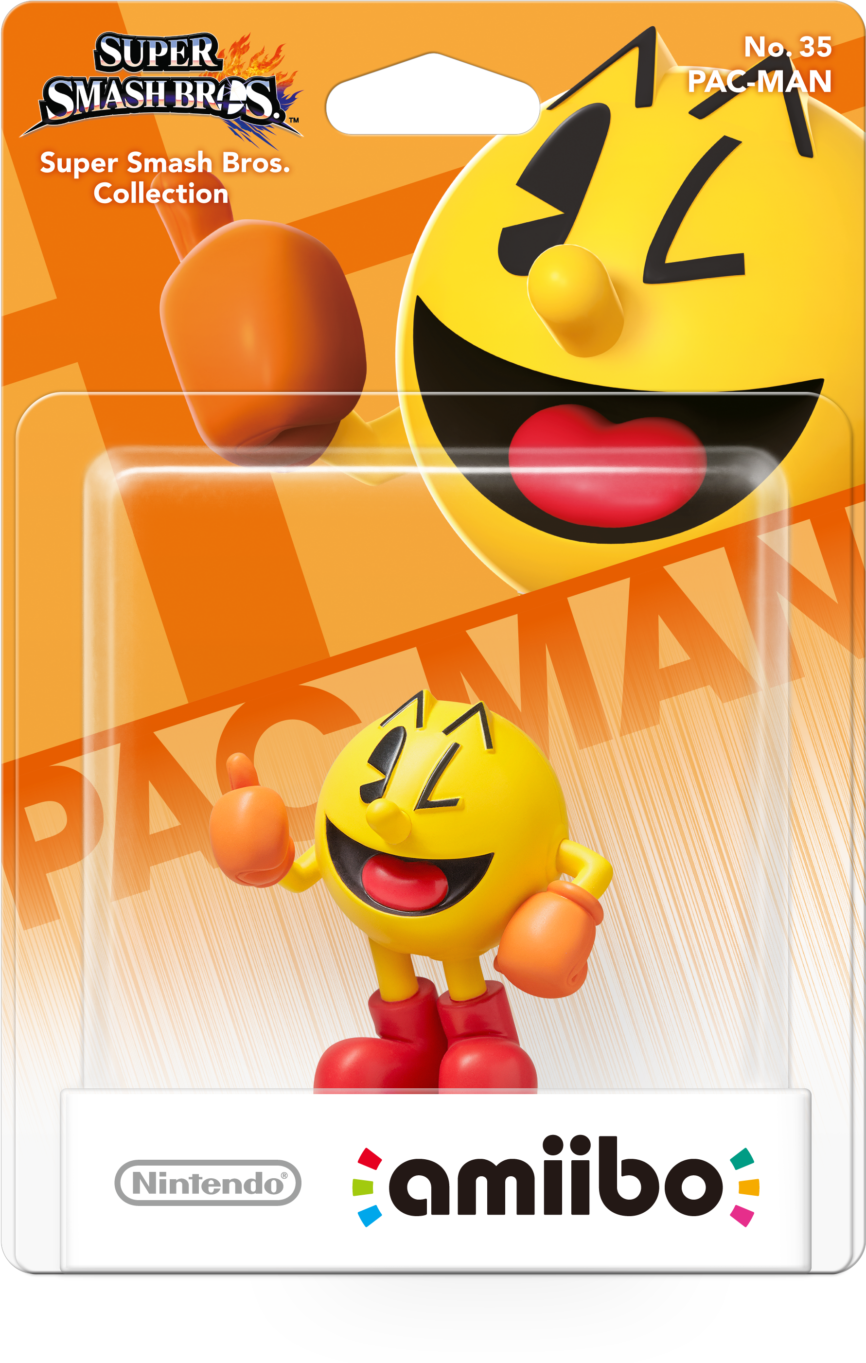 Pac Man Amiibo Pack Shot - Super Smash Bros Pac Man Amiibo (365x508), Png Download