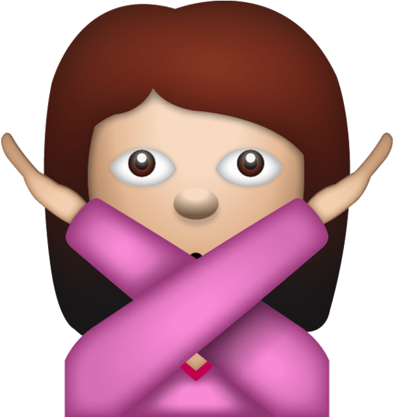 Download Crossed Arms Emoji Png Svg Black And White Library Girl