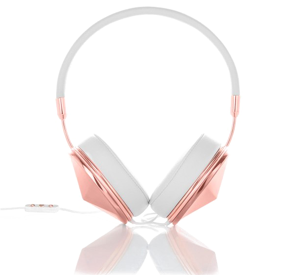 Rose Gold Headphone Png Photo - Gold (600x600), Png Download