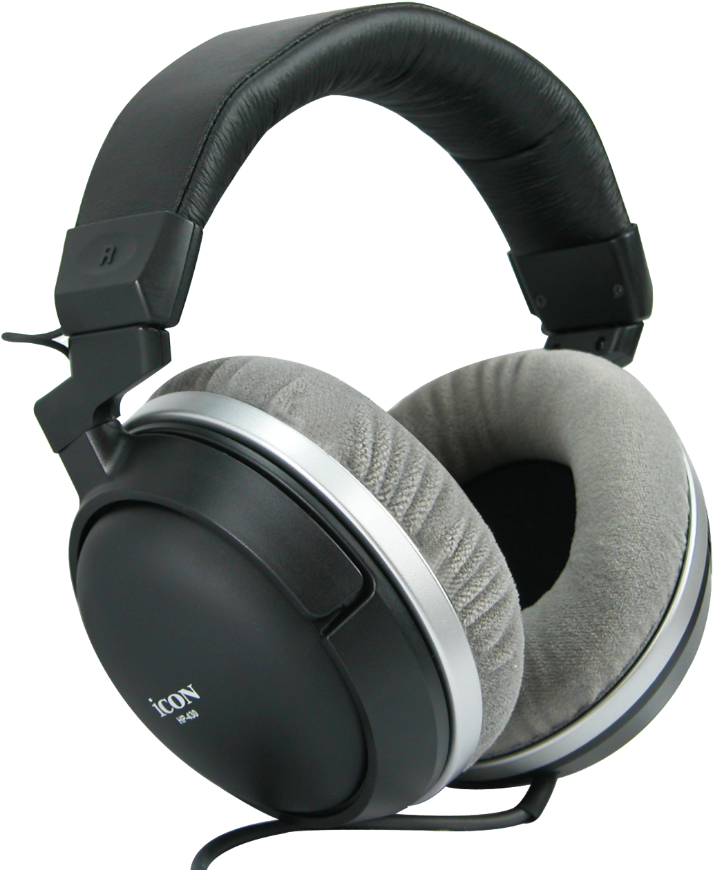Grey Black Headphones - Icon Hp-430 - Closed, Dynamic Studio Reference Headphones (400x400), Png Download