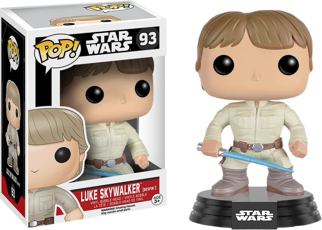 Luke Skywalker Bespin Pop Vinyl Figure - Funko Pop Star Wars Luke Skywalker (768x549), Png Download