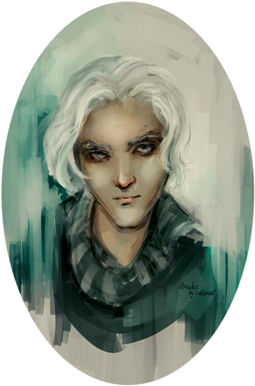 Draco Lucius Malfoy By *leksaart On Deviantart Harry - Lucius Malfoy In The Books (400x575), Png Download