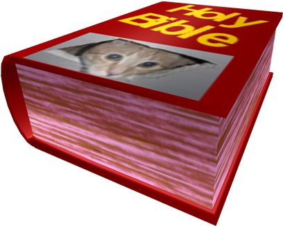 The Lolcat Bible - Lolcat Bible Roblox (420x420), Png Download